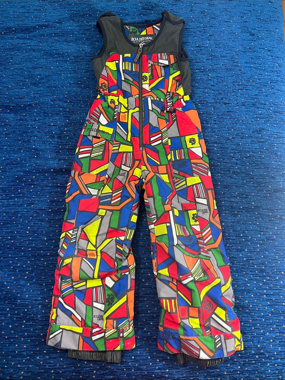 Kids' Boulder Gear size 6 Multi-Color Snow Bib Pants